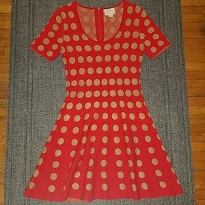 NWOT Anthropologie polka dot sweater dress